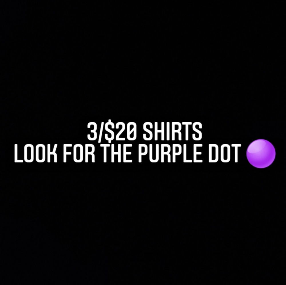 3/$20 🟣 shirts